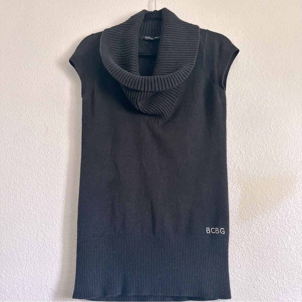 BCBGMaxAzria Black Cowl Neck Sweater
